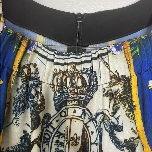 CLOVER CANYON UNICORN & FLORAL PRINT LONG SLEEVE BLOUSE SLIGHTLY SHEER SZ S - Picture 6 of 13